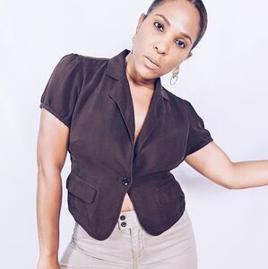 The Limited Short Sleeve Silk Blouse